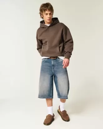 Kastenförmiger Kapuzenpullover
