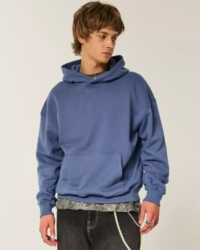 Kastenförmiger Kapuzenpullover Kastenförmiger Kapuzenpullover