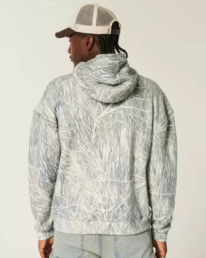 Kastenförmiger Kapuzenpullover Kastenförmiger Kapuzenpullover