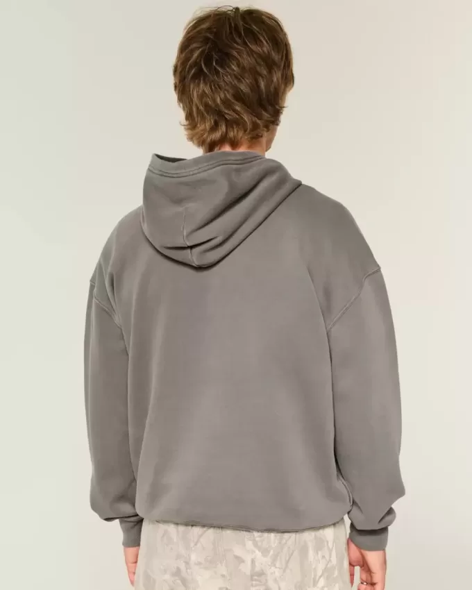 Kastenförmiger Kapuzenpullover
