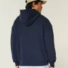 Kastenförmiger Kapuzenpullover