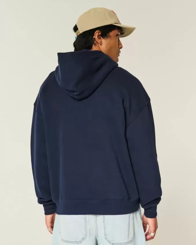 Kastenförmiger Kapuzenpullover