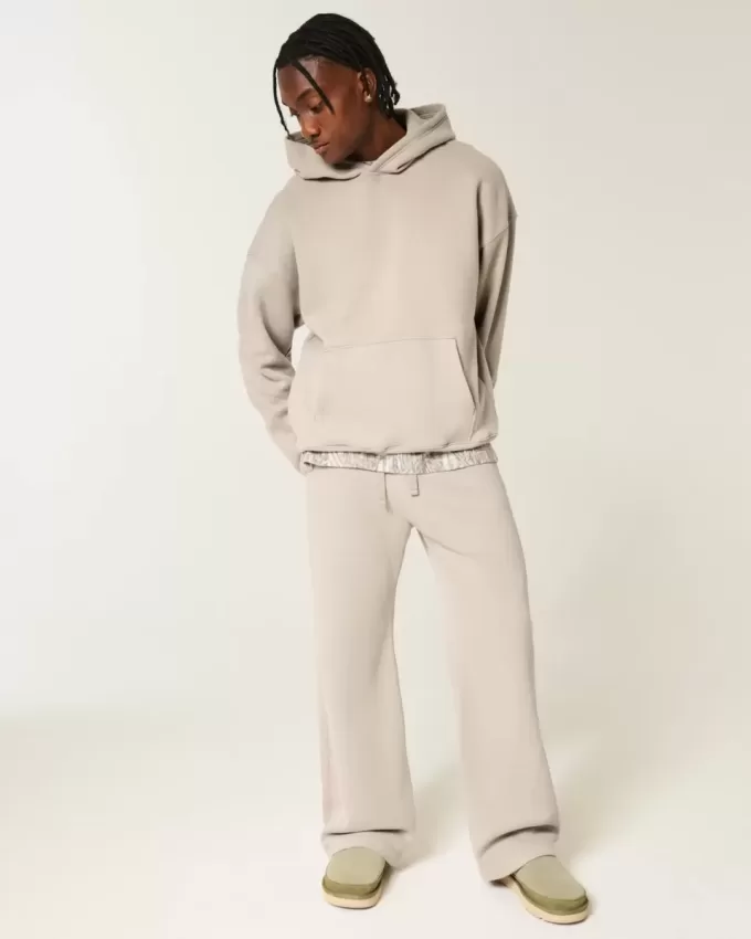 Kastenförmiger Kapuzenpullover