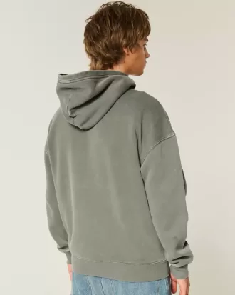 Kastenförmiger Kapuzenpullover