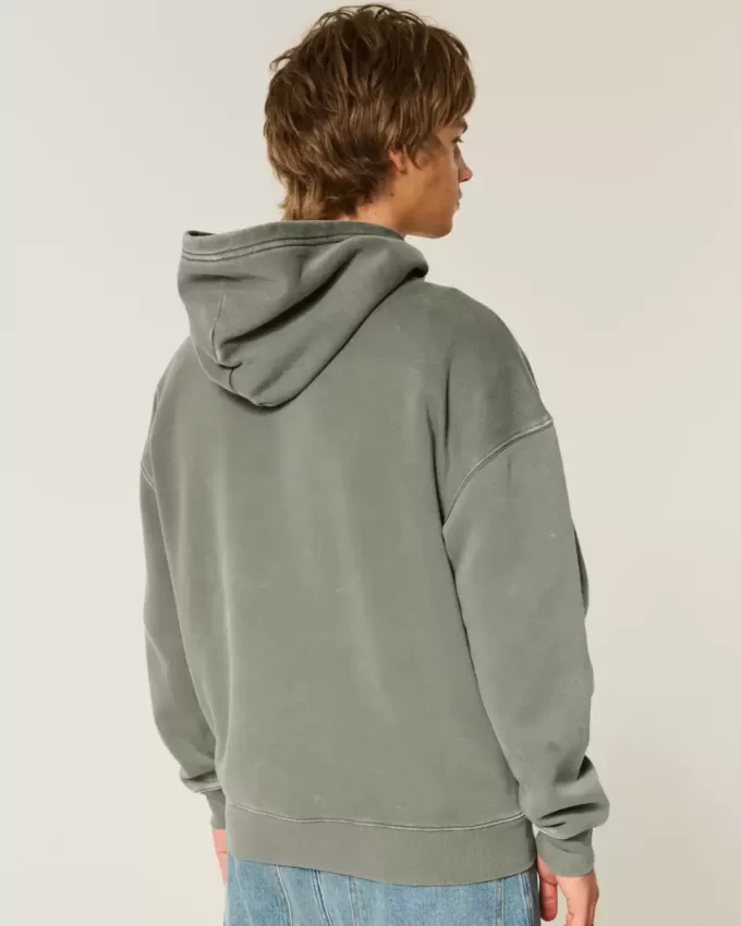 Kastenförmiger Kapuzenpullover