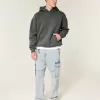 Kastenförmiger Kapuzenpullover Kastenförmiger Kapuzenpullover