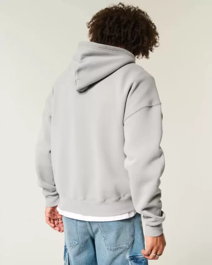 Kastenförmiger Kapuzenpullover Kastenförmiger Kapuzenpullover
