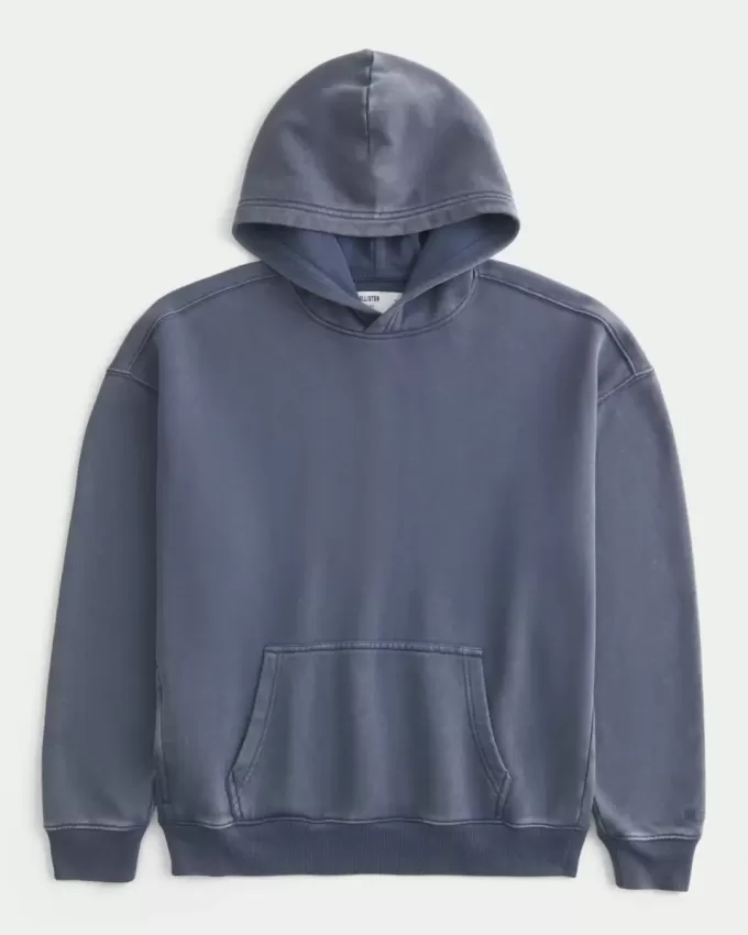 Kastenförmiger Kapuzenpullover Kastenförmiger Kapuzenpullover