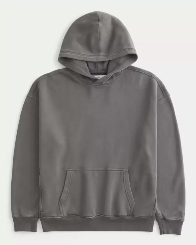 Kastenförmiger Kapuzenpullover