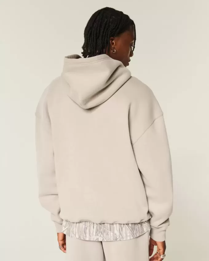 Kastenförmiger Kapuzenpullover