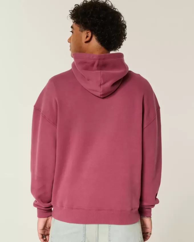 Kastenförmiger Kapuzenpullover
