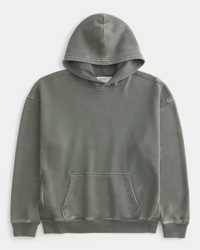 Kastenförmiger Kapuzenpullover