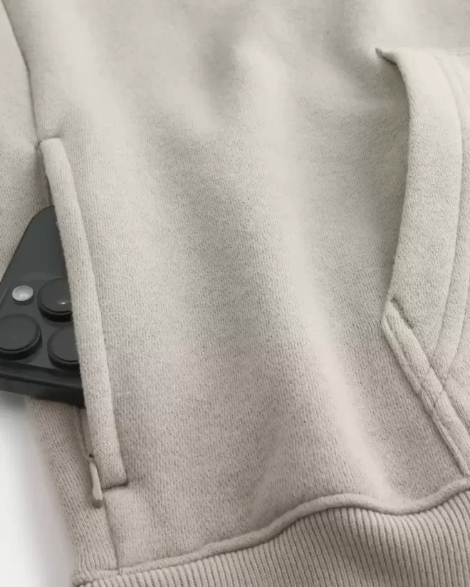Kastenförmiger Kapuzenpullover