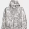 Kastenförmiger Kapuzenpullover mit Camouflage-Muster Kastenförmiger Kapuzenpullover mit Camouflage-Muster