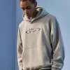 Kastenförmiger Kapuzenpullover mit „No Fear“-Grafik