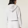Kastenförmiger Kapuzenpullover mit Reißverschluss Kastenförmiger Kapuzenpullover mit Reißverschluss