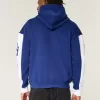 Kastenförmiger Kapuzenpullover mit Volkswagen Racing-Grafik