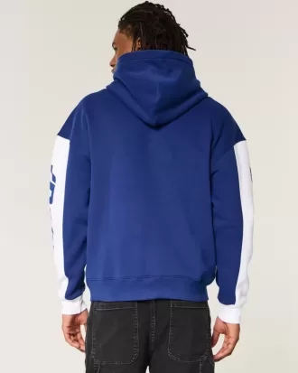 Kastenförmiger Kapuzenpullover mit Volkswagen Racing-Grafik