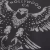 Kastenförmiger Kapuzenpullover mit West Hollywood-Grafik Kastenförmiger Kapuzenpullover mit West Hollywood-Grafik