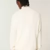 Kastenförmiger Pullover mit Viertelreißverschluss Kastenförmiger Pullover mit Viertelreißverschluss