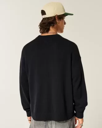 Kastenförmiger Rundhalspullover