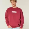 Kastenförmiges Arsenal FC-Sweatshirt mit Rundhalsausschnitt und Grafik