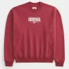 Kastenförmiges Arsenal FC-Sweatshirt mit Rundhalsausschnitt und Grafik