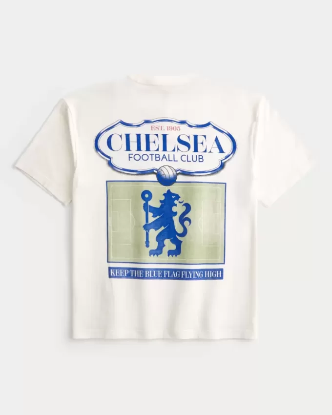 Kastenförmiges Chelsea FC-T-Shirt mit Grafik Kastenförmiges Chelsea FC-T-Shirt mit Grafik