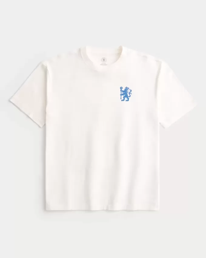Kastenförmiges Chelsea FC-T-Shirt mit Grafik Kastenförmiges Chelsea FC-T-Shirt mit Grafik