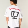 Kastenförmiges Dodge Viper-Fußballtrikot mit Grafik Kastenförmiges Dodge Viper-Fußballtrikot mit Grafik