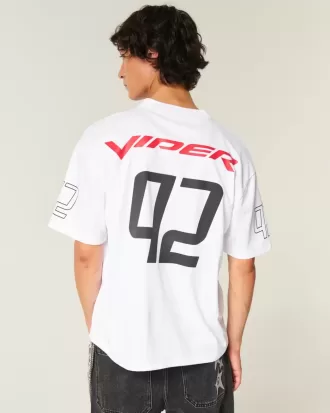 Kastenförmiges Dodge Viper-Fußballtrikot mit Grafik