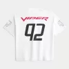 Kastenförmiges Dodge Viper-Fußballtrikot mit Grafik Kastenförmiges Dodge Viper-Fußballtrikot mit Grafik