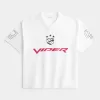 Kastenförmiges Dodge Viper-Fußballtrikot mit Grafik Kastenförmiges Dodge Viper-Fußballtrikot mit Grafik