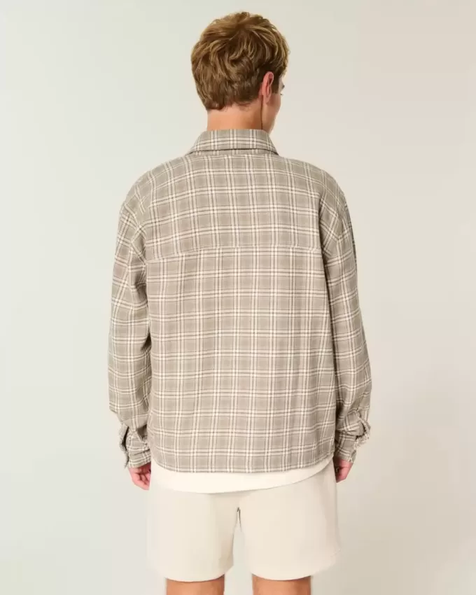 Kastenförmiges Flanellhemd Kastenförmiges Flanellhemd