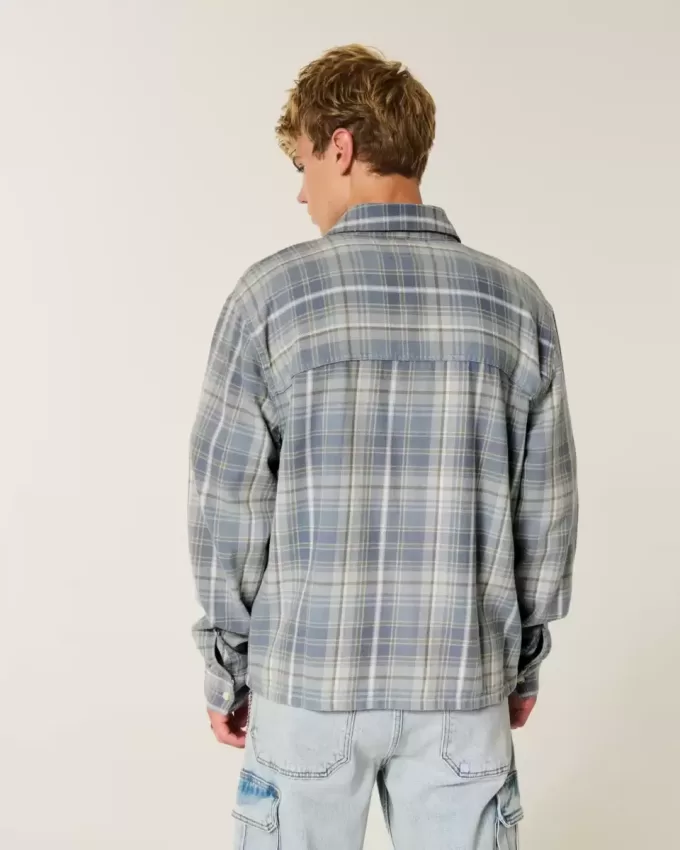 Kastenförmiges Flanellhemd Kastenförmiges Flanellhemd