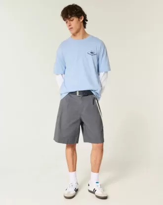Kastenförmiges Hawaii-Surf-T-Shirt mit Grafik