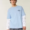 Kastenförmiges Hawaii-Surf-T-Shirt mit Grafik