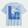 Kastenförmiges Hawaii-Surf-T-Shirt mit Grafik