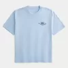 Kastenförmiges Hawaii-Surf-T-Shirt mit Grafik
