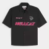 Kastenförmiges Kurzarm-Shirt mit Dodge Hellcat-Grafik Kastenförmiges Kurzarm-Shirt mit Dodge Hellcat-Grafik