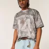Kastenförmiges, kurzes Camo Dodge-Grafiktrikot Kastenförmiges, kurzes Camo Dodge-Grafiktrikot