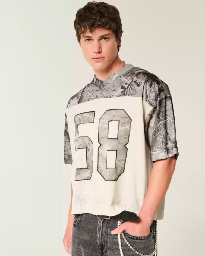 Kastenförmiges, kurzes Camo-Trikot Kastenförmiges, kurzes Camo-Trikot