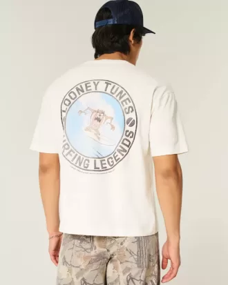 Kastenförmiges, kurzes Looney Tunes Taz-Grafik-T-Shirt