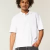 Kastenförmiges, kurzes Poloshirt Kastenförmiges, kurzes Poloshirt