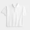 Kastenförmiges, kurzes Poloshirt Kastenförmiges, kurzes Poloshirt