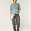 Kastenförmiges, kurzes Poloshirt Kastenförmiges, kurzes Poloshirt