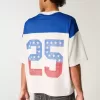 Kastenförmiges, kurzes Trikot mit Zahlengrafik Kastenförmiges, kurzes Trikot mit Zahlengrafik