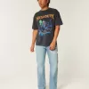 Kastenförmiges Megadeth Tour-T-Shirt mit Grafik Kastenförmiges Megadeth Tour-T-Shirt mit Grafik