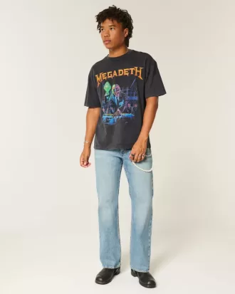 Kastenförmiges Megadeth Tour-T-Shirt mit Grafik