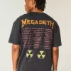 Kastenförmiges Megadeth Tour-T-Shirt mit Grafik Kastenförmiges Megadeth Tour-T-Shirt mit Grafik